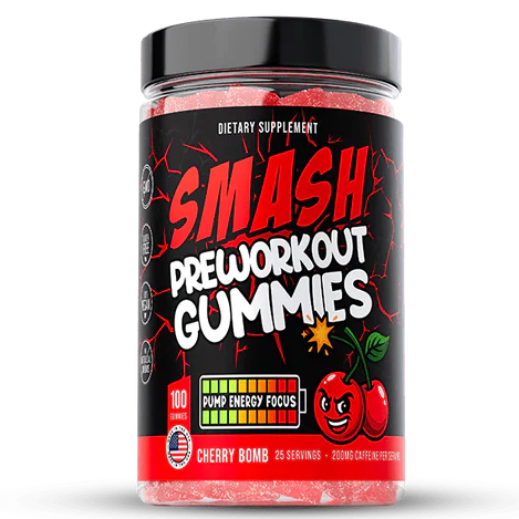 Smash Pre-Workout Gummy 100 Ct