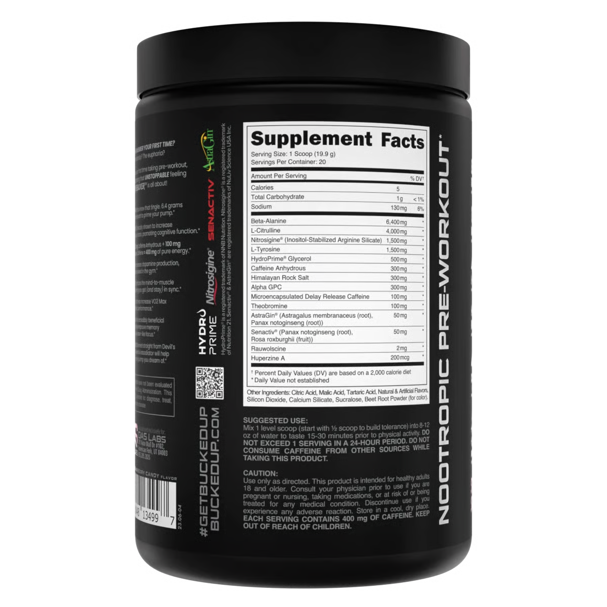 Bucked Up Mother Bucker Pre Workout 20 serv