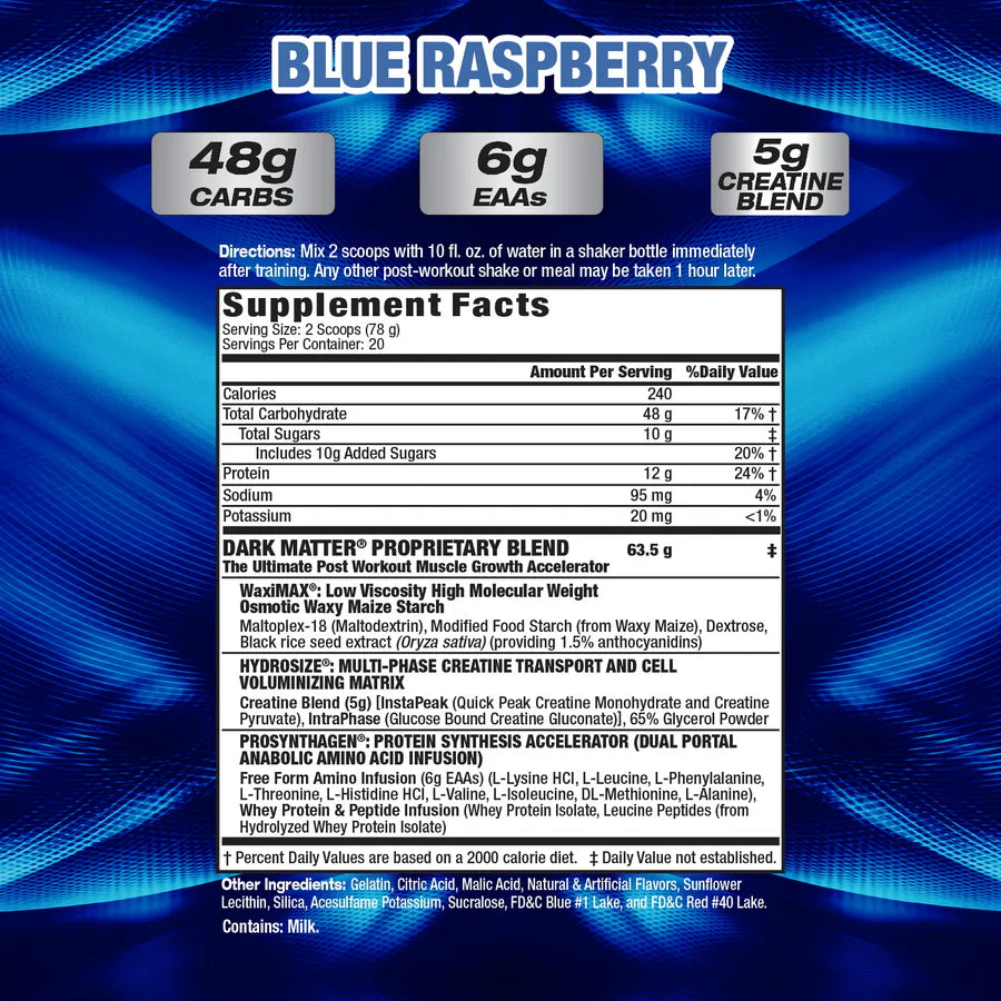 MHP Dark Matter Post-Workout 3.4 Lb
